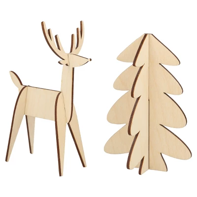 Meri-Meri Meri Meri Wooden Embroidery Gingerbread House Kit (Pack Of 1) 4 Meri-Meri Meri Meri Wooden Embroidery Gingerbread House Kit (Pack Of 1) - Image 4