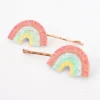 Meri-Meri Meri Meri Glitter Rainbow Hair Slides (Pack Of 2)