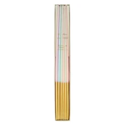Meri-Meri Meri Meri Laduree Paris Gold Dipped Tall Tapered Candles (Pack Of 12)
