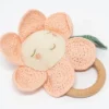 Meri-Meri Meri Meri Peach Daisy Baby Rattle (Pack Of 1)