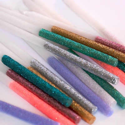 Meri-Meri Meri Meri Multicolor Dipped Glitter Candles (Pack Of 16) 2 Meri-Meri Meri Meri Multicolor Dipped Glitter Candles (Pack Of 16) - Image 2