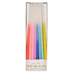 Meri-Meri Meri Meri Rainbow Dipped Tapered Candles (Pack Of 16)
