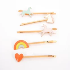 Meri-Meri Meri Meri Unicorn Enamel Hair Slides (Pack Of 6)