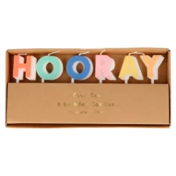 Meri-Meri Meri Meri Hooray Candle Set (Pack Of 6)