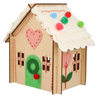 Meri-Meri Meri Meri Wooden Embroidery Gingerbread House Kit (Pack Of 1) 3 Meri-Meri Meri Meri Wooden Embroidery Gingerbread House Kit (Pack Of 1) - Image 3