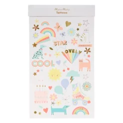 Meri-Meri Meri Meri Fun Icon Tattoo Sheets (Pack Of 2)