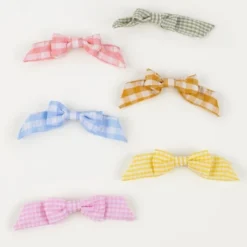 Meri-Meri Meri Meri Gingham Hair Bows (Pack Of 6)