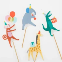 Meri-Meri Meri Meri Animal Parade Candles (Pack Of 4)