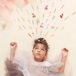 Meri-Meri Meri Meri Enamel Wavy Hair Clips (Pack Of 12)